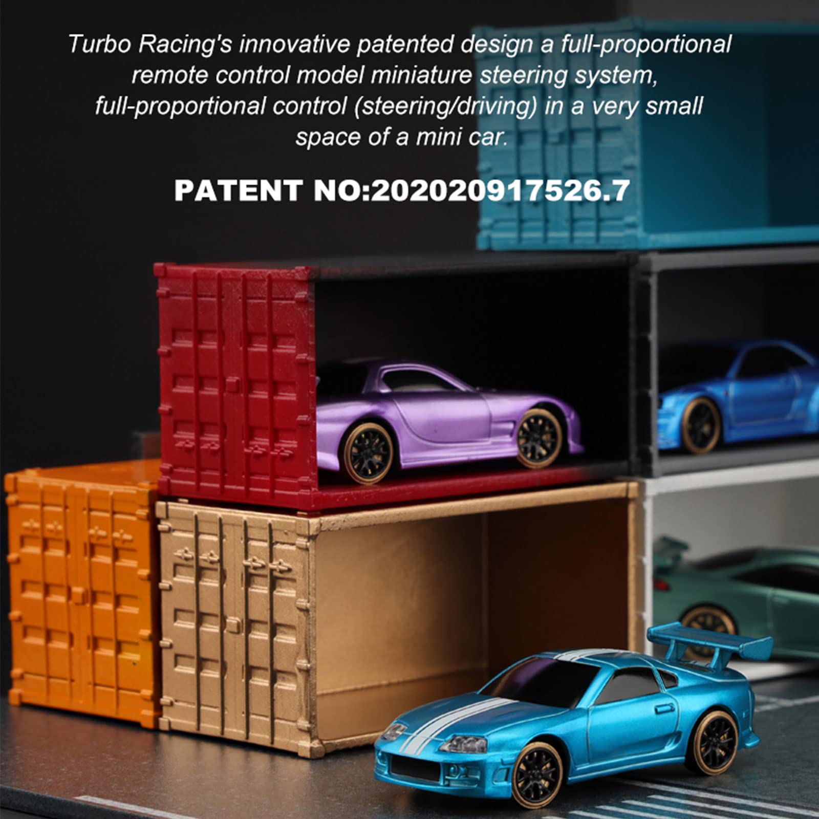 FLYCOLOR Turbo Racing C61 1:76 Scale Drift RC Car with Gyro Mini